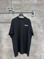 バレンシアガのtシャツコピー Ｔシャツ ロゴプリント 100％綿 短袖 ゆったり ブラック