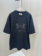 バレンシアガ tシャツ ヒカキン偽物 トップス プリント 純綿tシャツ ゆったり 男女兼用 ブラック