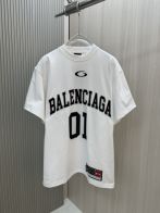 バレンシアガトップススーパーコピー Ｔシャツ トップス プリント 100％綿 短袖 ゆったり ホワイト