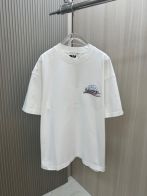 バレンシアガ 半袖シャツ激安通販 トップス プリント 純綿tシャツ ゆったり 男女兼用 ホワイト