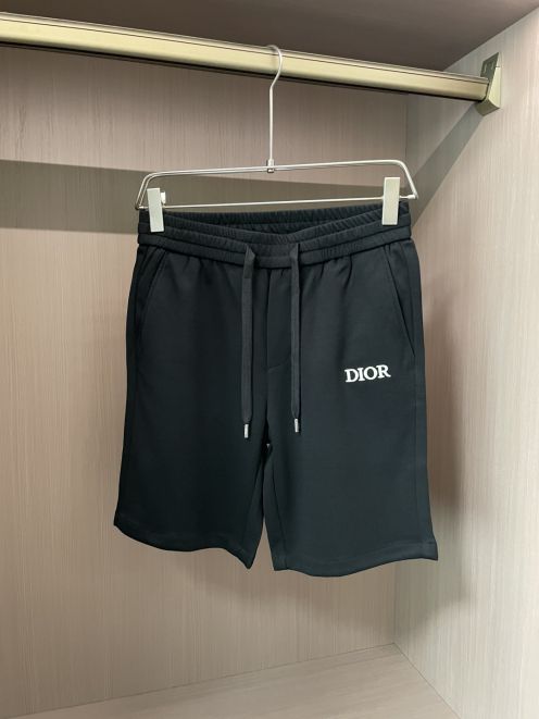 ディオール 短パンスーパーコピー ショットパンツ 春夏新品 ビーチ カジュアル ロゴ刺繍 ブラック