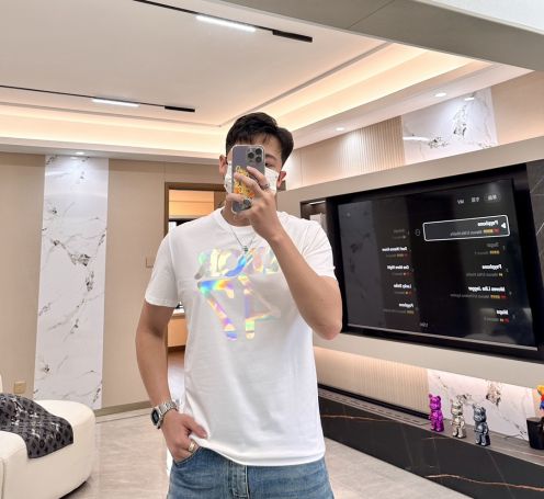 ディオールオム tシャツコピー Tシャツ 純綿 トップス 短袖 ゆったり プリント 柔らかい ホワイト