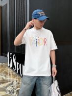 お得品‼ディオール アトリエ tシャツ偽物 純綿 トップス 短袖 ゆったり プリント 柔らかい ホワイト