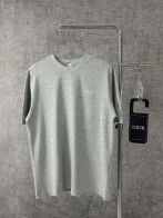 dior クマ tシャツ偽物 Tシャツ 純綿 トップス 短袖 ゆったり プリント 柔らかい グレー