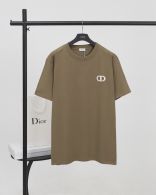 ディオール tシャツ コーデ激安通販 Tシャツ 純綿 トップス 短袖 ゆったり プリント 8815# 柔らかい ブラウン