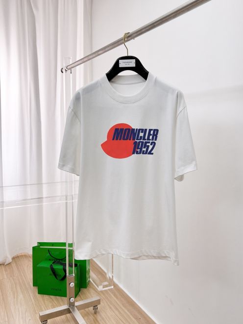 モンクレールtシャツコピー トップス 短袖 プリント ファッション 綿100％ 2色可選