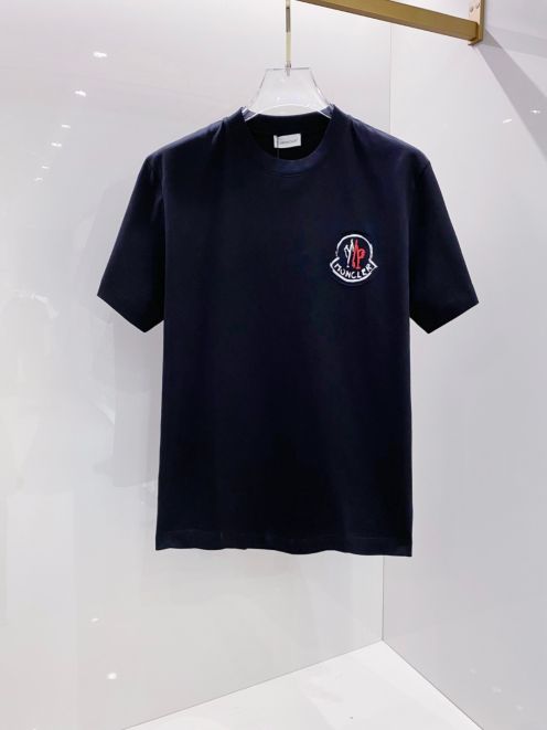 モンクレールtシャツ 買取コピー ロゴプリント トップス 短袖 柔らかい 綿100％ ブラック