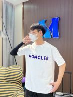 tシャツ モンクレール メンズ偽物 なつ服 柔らかい 綿100％ プリント トップス 短袖 ホワイト