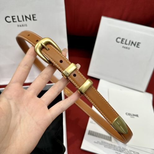 個性的なセリーヌのイメージスーパーコピー ベルト 本革 レザー 優雅レディ 細い ファッション 通勤 ブラウン