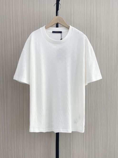 触り心地が良い ルイヴィトン tシャツ 値段Ｎ級品  純綿 トップス 短袖 柔らかい ホワイト
