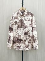 ヴィトン クマ 服偽物 シャツ ハンサム 綿100％ 長袖 ビジネス シルク トップス ホワイト