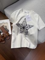 ディオール tシャツ偽物 トップス 半袖 綿 ゆったり カジュアル 上質品 ホワイト