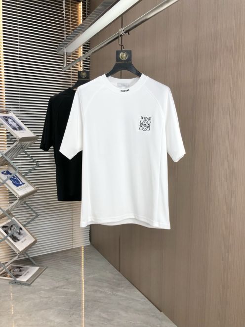 爆買いで大得価のロエベ tシャツサイズ感激安通販 半袖 トップス 純綿 プリント 柔らかい ホワイト