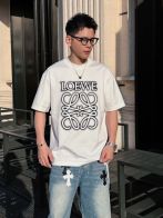 数量限定の爆買 ロエベハウルtシャツ偽物 半袖 トップス 純綿 プリント 柔らかい プリント ホワイト