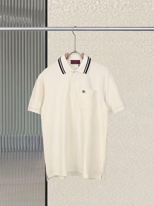 gucci シャツ レディース偽物 トップス  短袖 カジュアル ポロシャツ ホワイト