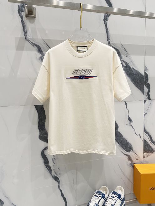 gu パラマウント t シャツスーパーコピー プリント トップス 100%綿 ゆったり 半袖 ホワイト