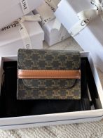 celine コイン ケース偽物 本革 レザー 10E242 名刺入れ 花柄 ブラック