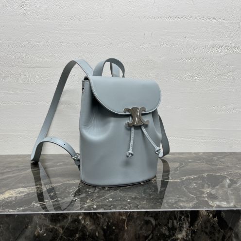 セリーヌ バッグ シンプル偽物 牛革 レザー バックバッグ シンプル 人気品 ブルー