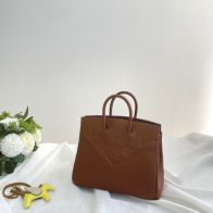 高級感たっぷり エルメスバッグ新作偽物 ハンドバッグ 牛革 レザー 優雅レディ ブラウン