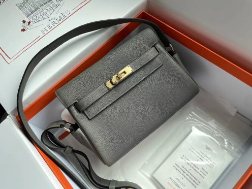 レディース エルメスバッグスーパーコピー 本革 ハンサム 斜め掛けバッグ レザー 男女兼用 メンズ グレー