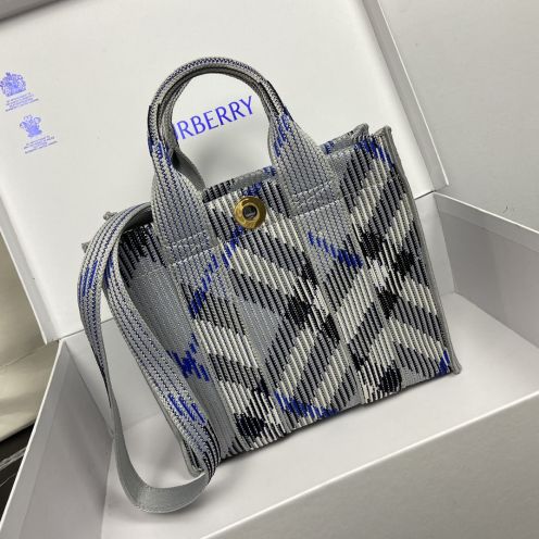 レディース バーバリー バッグスーパーコピー トート ハンドバッグ レザー 本革 柔軟 グレー