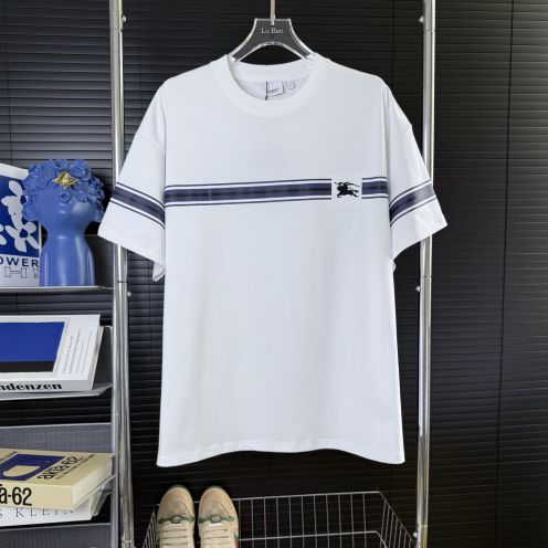 シュプリーム t シャツ バーバリースーパーコピー 純綿 トップス ゆったり 高品質 ホワイト