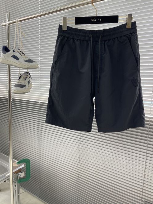 バーバリー の ズボン偽物 通勤 ショットパンツ 縞 カジュアル 夏新作 シンプル ブラック