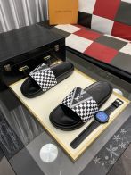LV 超激得価格 モノグラム サンダルＮ級品 スリッパ  カジュアル 高級品 ゆったり ブラック
