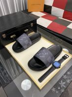 華やかな雰囲気 ヴィトン サンダル モノグラム偽物 スリッパ  カジュアル ゆったり ブルー