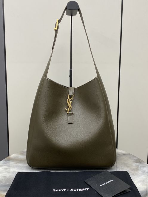 イヴ サン ローラン バックコピー 優雅レディ 牛革 レザー ハンドバッグ 753837 グレー