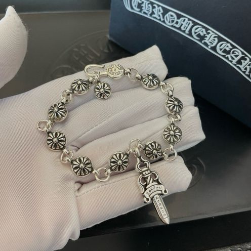2025年のお買い得品 クロムハーツブレスレット 偽物 クラシック 新品 ファッション シルバー