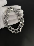 華やかな雰囲気 クロムハーツブレスレット リンカン偽物 シンプル 人気商品 シルバー