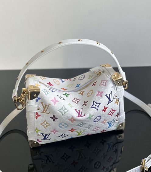 ヴィトン バッグ クロコスーパーコピー 可愛い レザー 牛革 ハンドバッグ プリント ホワイト