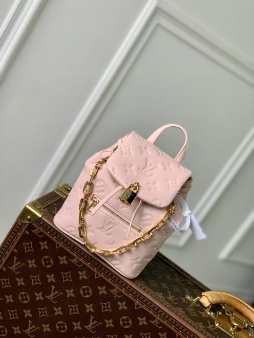 LV 少女感 ヴィトンバックインバックスーパーコピー バックバッグ 柔軟 M13389 ピンク