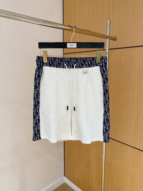 dior ズボンコピー ショットパンツ 綿 スポーツ カジュアル メンズ ホワイト