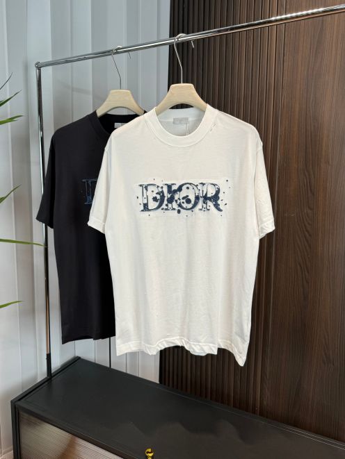 お得品‼ディオールtシャツヤフオク偽物 プリント 短袖 トップス  純綿 柔らかい ホワイト