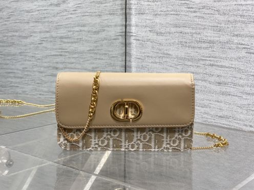 dior バッグ レディ激安通販 チェーンバッグ 本革 レザー 花柄 斜め掛けバッグ ベージュ色