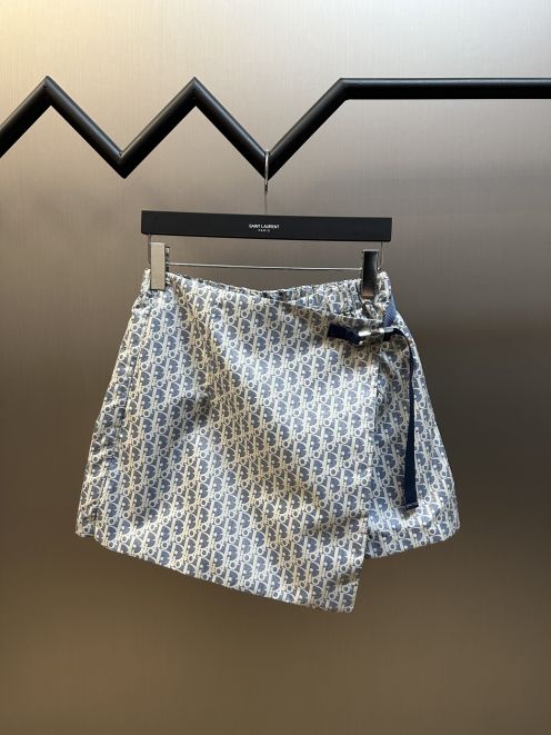 ディオール パンツ レディース偽物 ショットパンツ 綿 パンツスカート 花柄 優雅 ホワイト