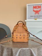 お値打ち価格 mcm ライン偽物 優雅レディ エムシーエム 牛革 バックバッグ B041 ブラウン  