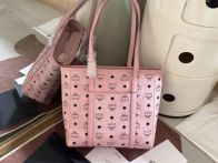 mcmのバッグコピー エムシーエム レザー 通勤 優雅 ハンドバッグ トート 6704 ピンク