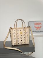 mcm ハンドバッグコピー エムシーエム 牛革 優雅レディ トート ハンドバッグ MWPAATN04CO001 ホワイト