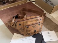 MCM エムシーエム リュックスーパーコピー 優雅レディ 牛革 腰バッグ 高級感 1050 ブラウン