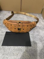 MCM エムシーエムバック偽物 優雅レディ 牛革 腰バッグ ミニサイズ 1040 ブラウン  