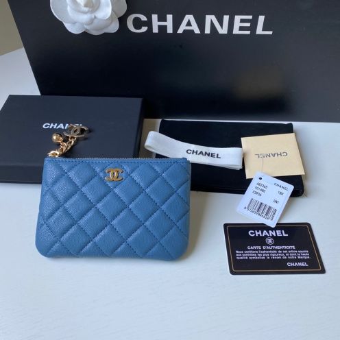 セール開催中 レディース chanel 財布偽物 本革 レザー 小遣いバッグ A50168 ブルー