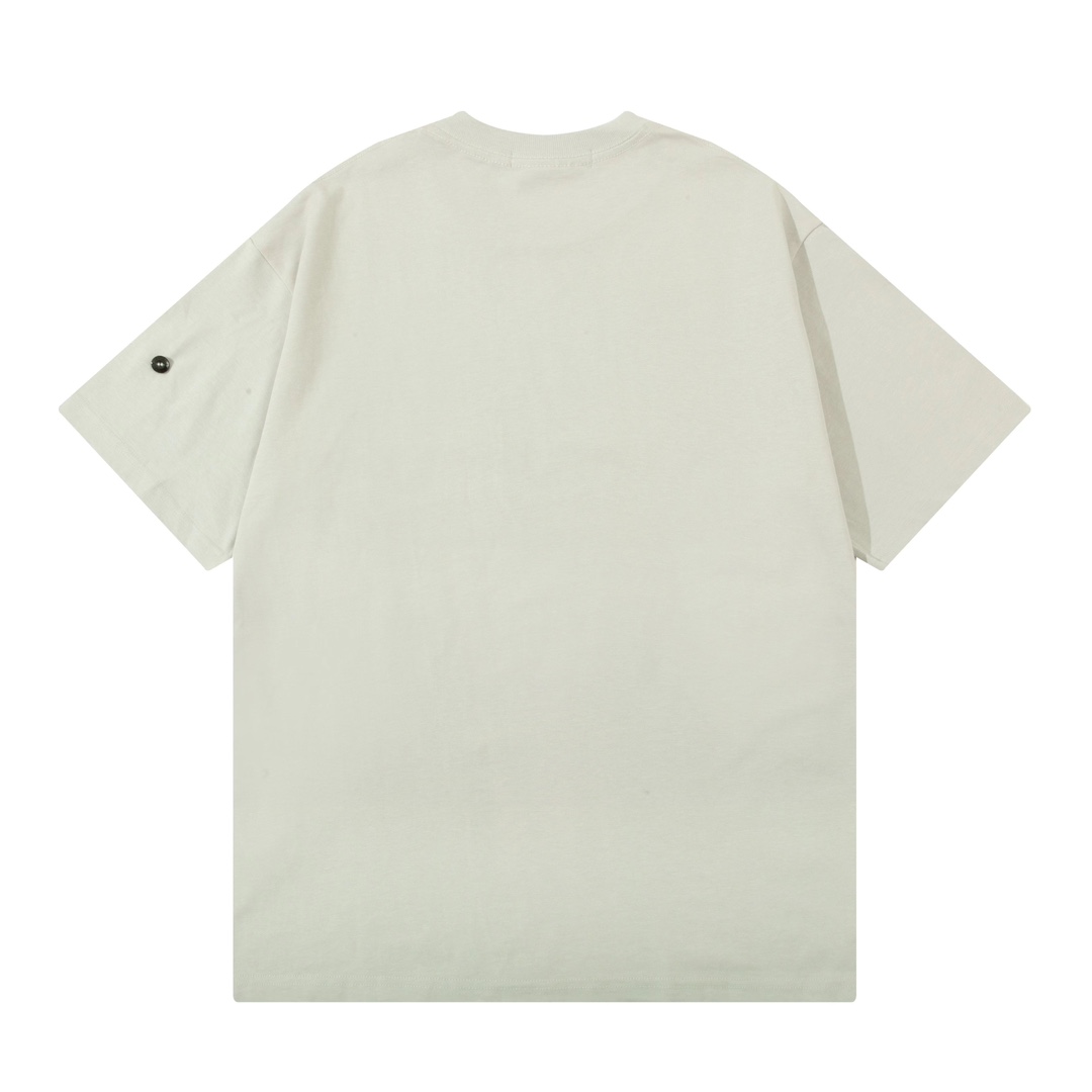 ストーン アイランド 半袖 シャツ激安通販 半袖Tシャツ 純綿 シンプル 4色可選 ベージュ_3