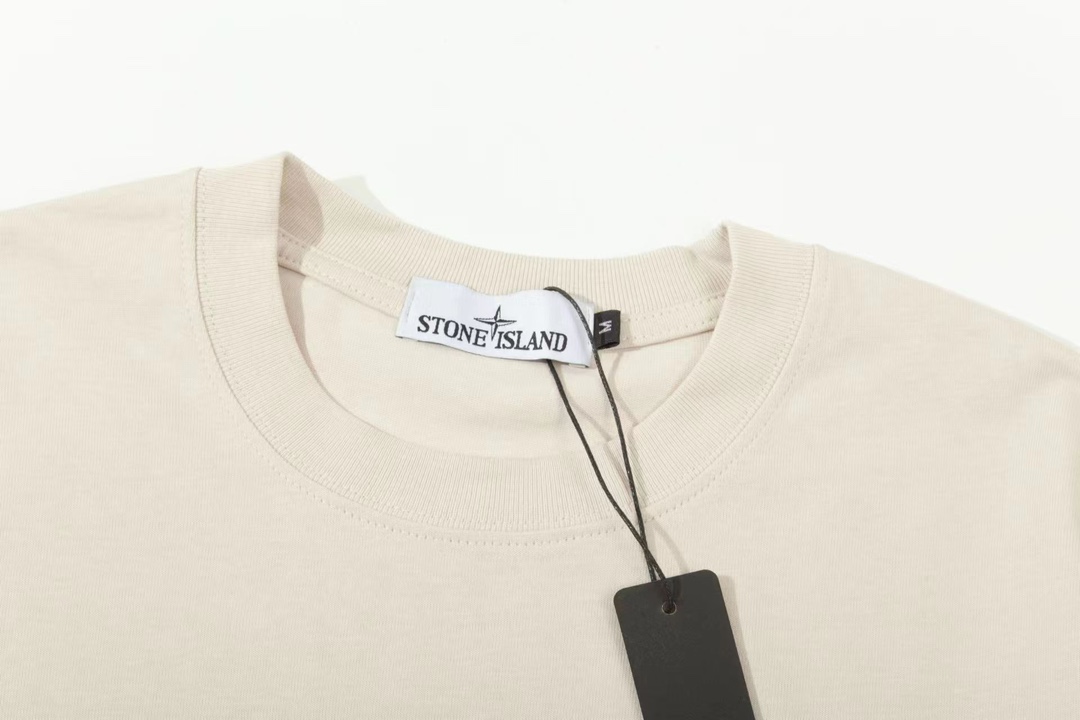 t シャツ ストーン アイランドコピー 半袖Tシャツ 純綿 シンプル 4色可選 ピンク_5