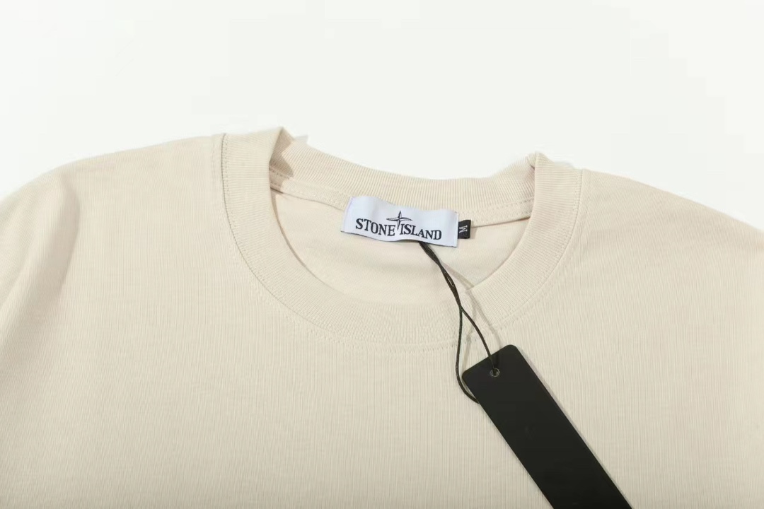 ストーン アイランド ロン t メンズ激安通販 半袖Tシャツ 純綿 シンプル 防臭 ピンク_5