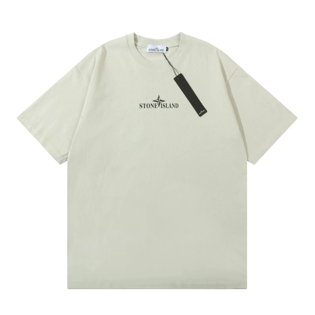 stone island トップスコピー 半袖Tシャツ 純綿 シンプル ファッション ホワイト_2