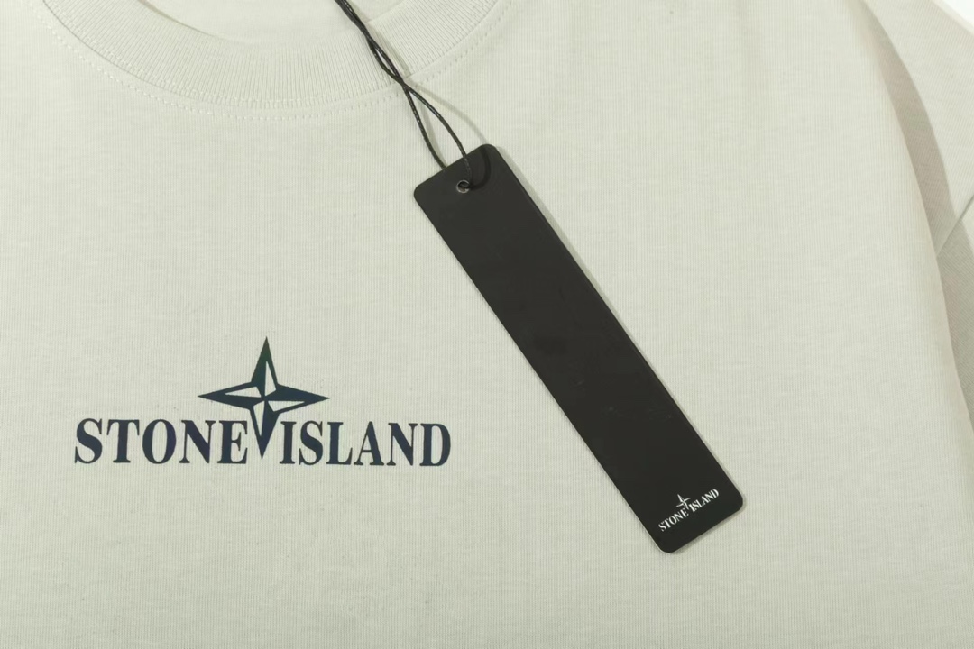stone island トップスコピー 半袖Tシャツ 純綿 シンプル ファッション ホワイト_6