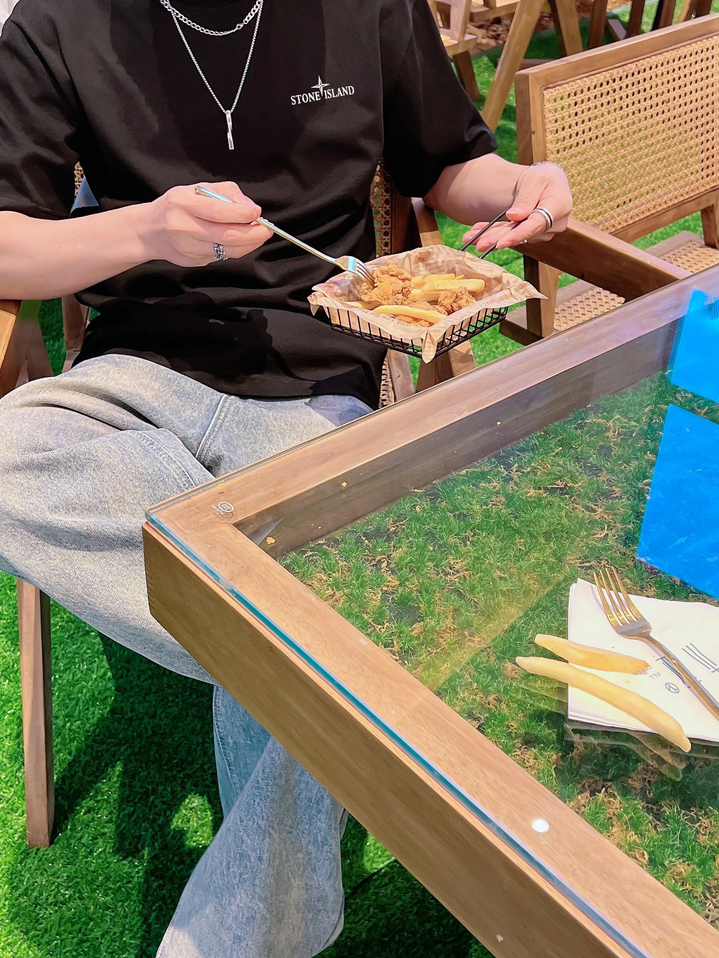 ストーン アイランド t シャツ激安通販 半袖Tシャツ 純綿 シンプル 夏新作 メンズ ブラック_5